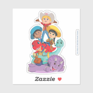 Min mit Dino Ranch Friends Aufkleber