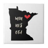 Min-Nes-Ota Minnesota Keramik Tile Fliese (Vorderseite)
