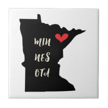 Min-Nes-Ota Minnesota Keramik Tile