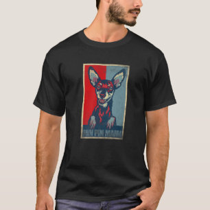 Min Pin Mama Vintage , Dog Miniature Pinscher Mom T-Shirt