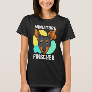 Min Pinscher  Hundebesitzer Bunter Zwergpinscher T-Shirt