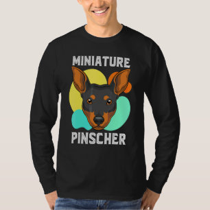 Min Pinscher Hundebesitzer Bunter Zwergpinscher T-Shirt