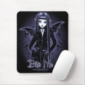 "Mina-" gotische Blaue beißen mich Vampire-Fee Mousepad (Mit Mouse)