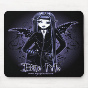 "Mina-" gotische Blaue beißen mich Vampire-Fee Mousepad