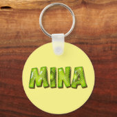 Mina Name Kiwi Design Schlüsselanhänger (Vorderseite)