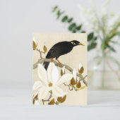 Mina On Magnolia Branch von Koson, Common Hill Min Postkarte (Stehend Vorderseite)