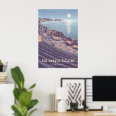 Minack-Theater Cornwall Reiseplakat Poster (Heimbüro)
