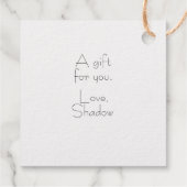 Minalist, Tiger Print Gold Geschenkanhänger (Rückseite)