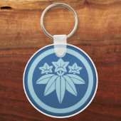 Minamoto Genji Clan Kamon Schlüsselanhänger (Vorderseite)