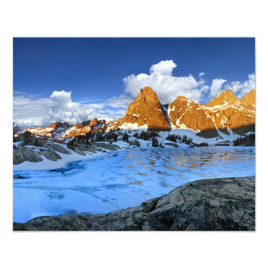 Minaret Lake Sunrise 2 - Sierra Nevada Fotodruck (Vorne)