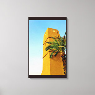 Minaret und Date Tree Leinwanddruck