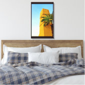 Minaret und Date Tree Leinwanddruck (Insitu (Schlafzimmer))