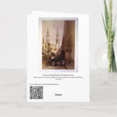 Minarets & Eingang von Metwaleys Roberts/Haghe Art Karte (Rückseite)