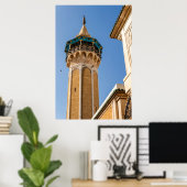 Minarett einer Moschee Poster (Heimbüro)