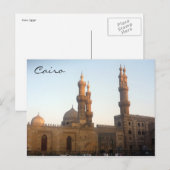 Minarette der Kairomoschee Postkarte (Vorne/Hinten)