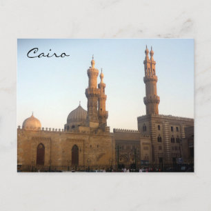 Minarette der Kairomoschee Postkarte