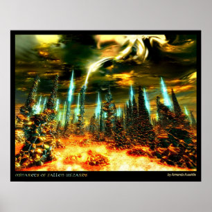 Minarette gefallener Zauberer Poster