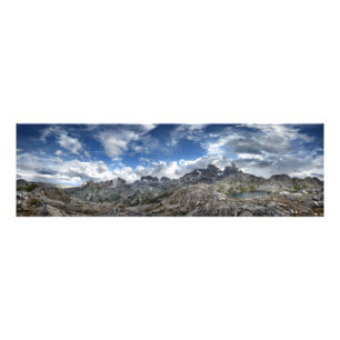 Minarettpanorama über den Seen von Nydiver - Sierr Fotodruck