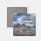 Minarettpanorama über den Seen von Nydiver - Sierr Magnet (Vorderseite/Rückseite)