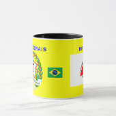 Minas Gerais, Brasilien Flag & Wappen Tasse (Zentrum)