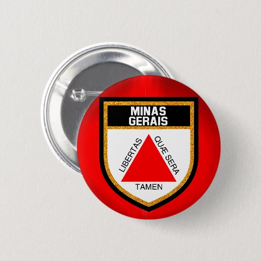 Minas Gerais Flag Button (Vorne & Hinten)