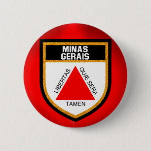 Minas Gerais Flag Button
