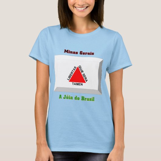 Minas Gerais Flag Gem T-Shirt (Vorderseite)