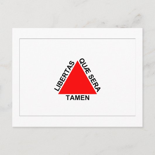 Minas Gerais, Flagge Brasiliens Postkarte (Vorderseite)