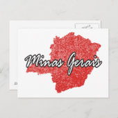 Minas Gerais Postkarte (Vorne/Hinten)