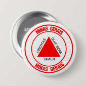 Minas Gerais Round Emblem Button (Vorne & Hinten)