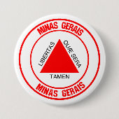 Minas Gerais Round Emblem Button (Vorderseite)