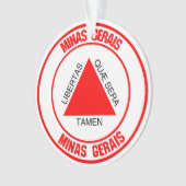Minas Gerais Round Emblem Ornament (Vorderseite)