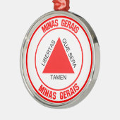 Minas Gerais Round Emblem Ornament Aus Metall (Links)