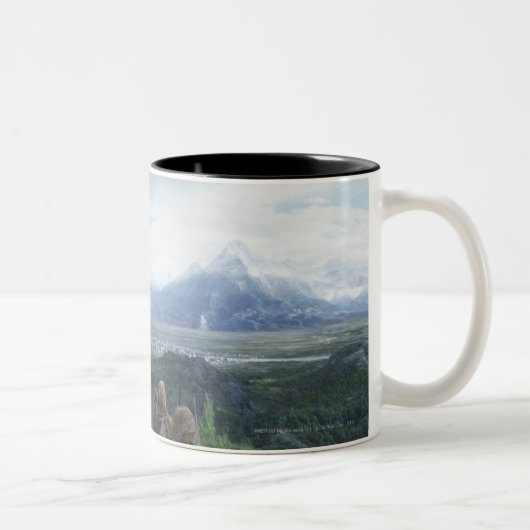Minas Tirith in View Zweifarbige Tasse (Rechts)