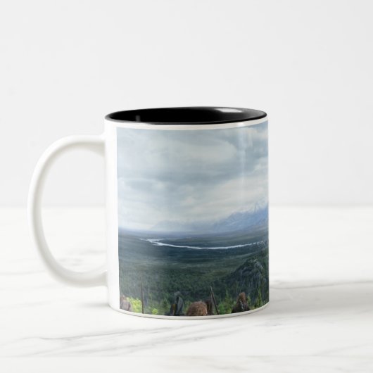 Minas Tirith in View Zweifarbige Tasse (Links)