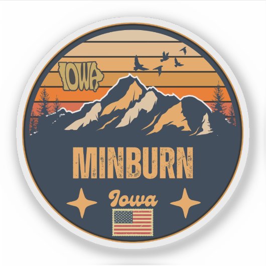 Minburn Aufkleber (Vorderseite)