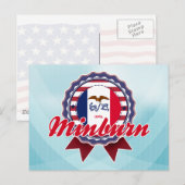 Minburn, IA Postkarte (Vorne/Hinten)