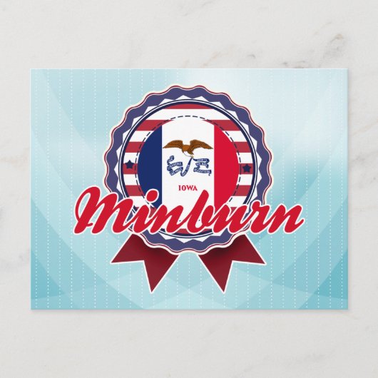 Minburn, IA Postkarte (Vorderseite)