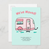 Mincamping van Illustrationsankündigung Ankündigungspostkarte (Vorne/Hinten)