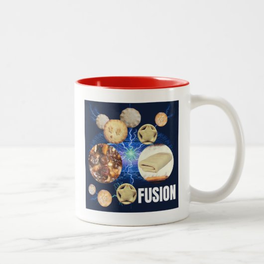 Mince Pie Fusion Zweifarbige Tasse (Rechts)