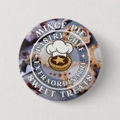 Mince Pie Konditorei Koch Extraordinaire Sweet Lec Button (Vorderseite)
