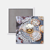 Mince Pie Konditorei Koch Extraordinaire Sweet Lec Magnet (Vorderseite/Rückseite)