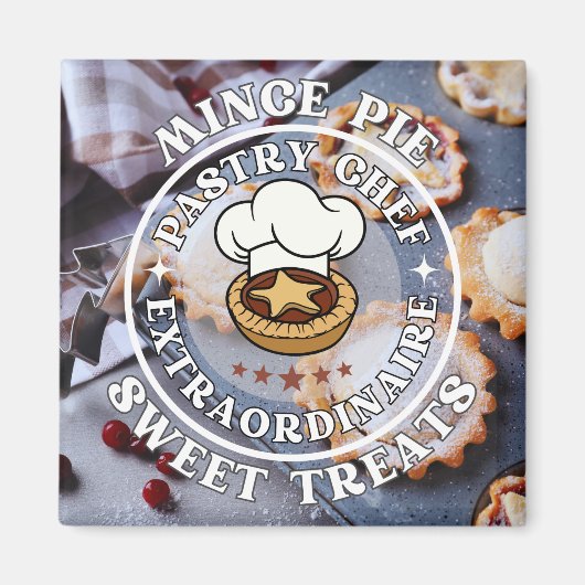 Mince Pie Konditorei Koch Extraordinaire Sweet Lec Magnet (Vorne)