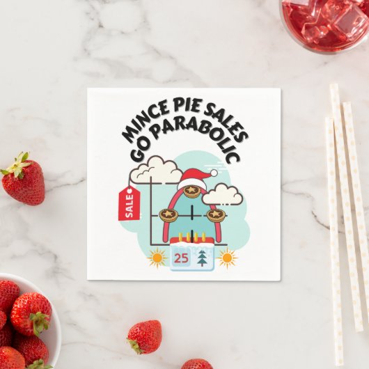 Mince Pie Sales Go Parabol Serviette (Beispiel)