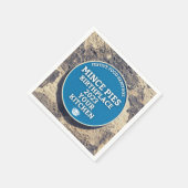 Mince Pies Birthplace - Blue Plaque Serviette (Ecke)