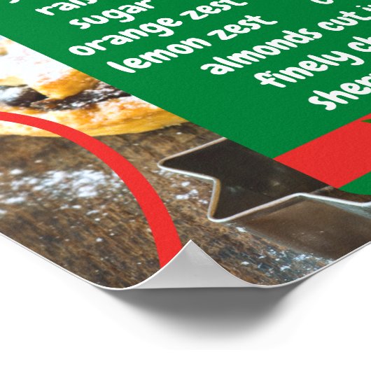 Mincemeat Ingredients Schürze Poster (Ecke)