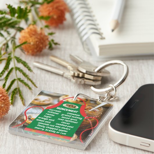 Mincemeat Ingredients Schürze Schlüsselanhänger (Vorderseite rechts)