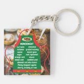 Mincemeat Ingredients Schürze Schlüsselanhänger (Rückseite)