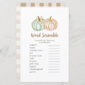 Mind and Peach Pumpkin Gold Word Scramble Game (Vorne/Hinten)