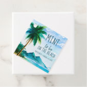 Mind auf der Beach Hochzeit in Urlaubsort Gefallen Geschenkanhänger (Beispiel)